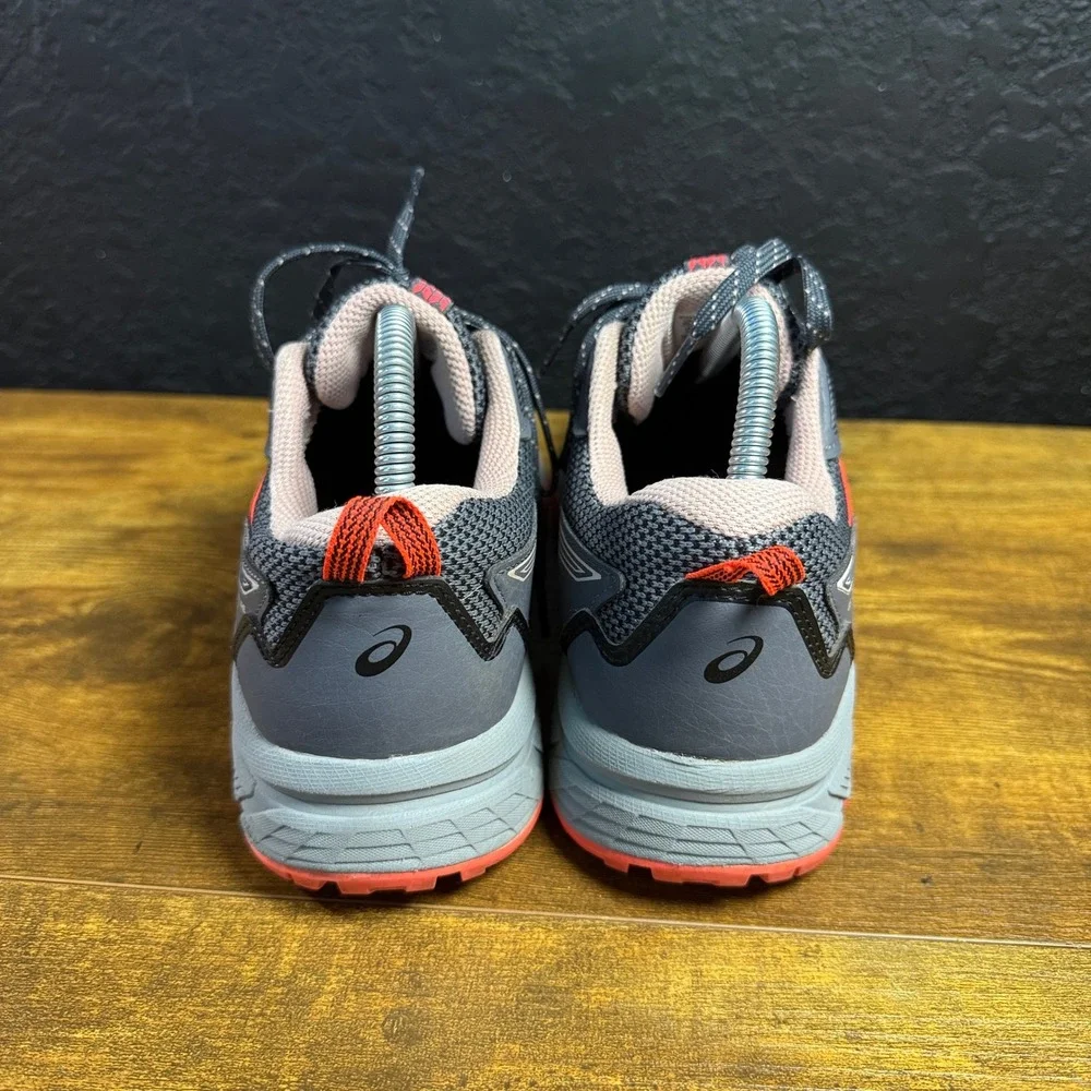 ASICS Gel-Venture 8 1012A708 Grey Coral Synthetic Mesh Trail Shoes Womens 8.5
